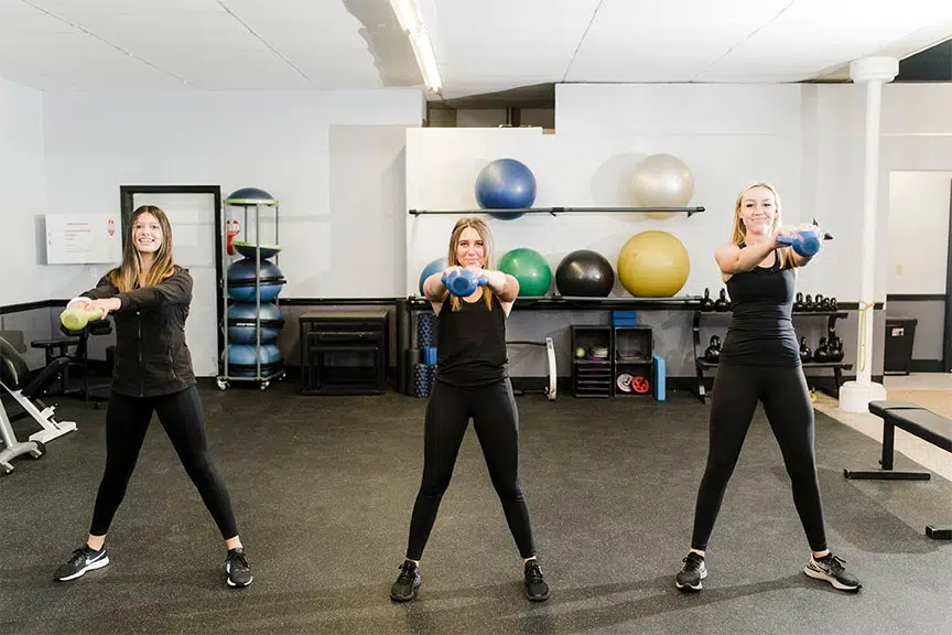 Three Women Working Out